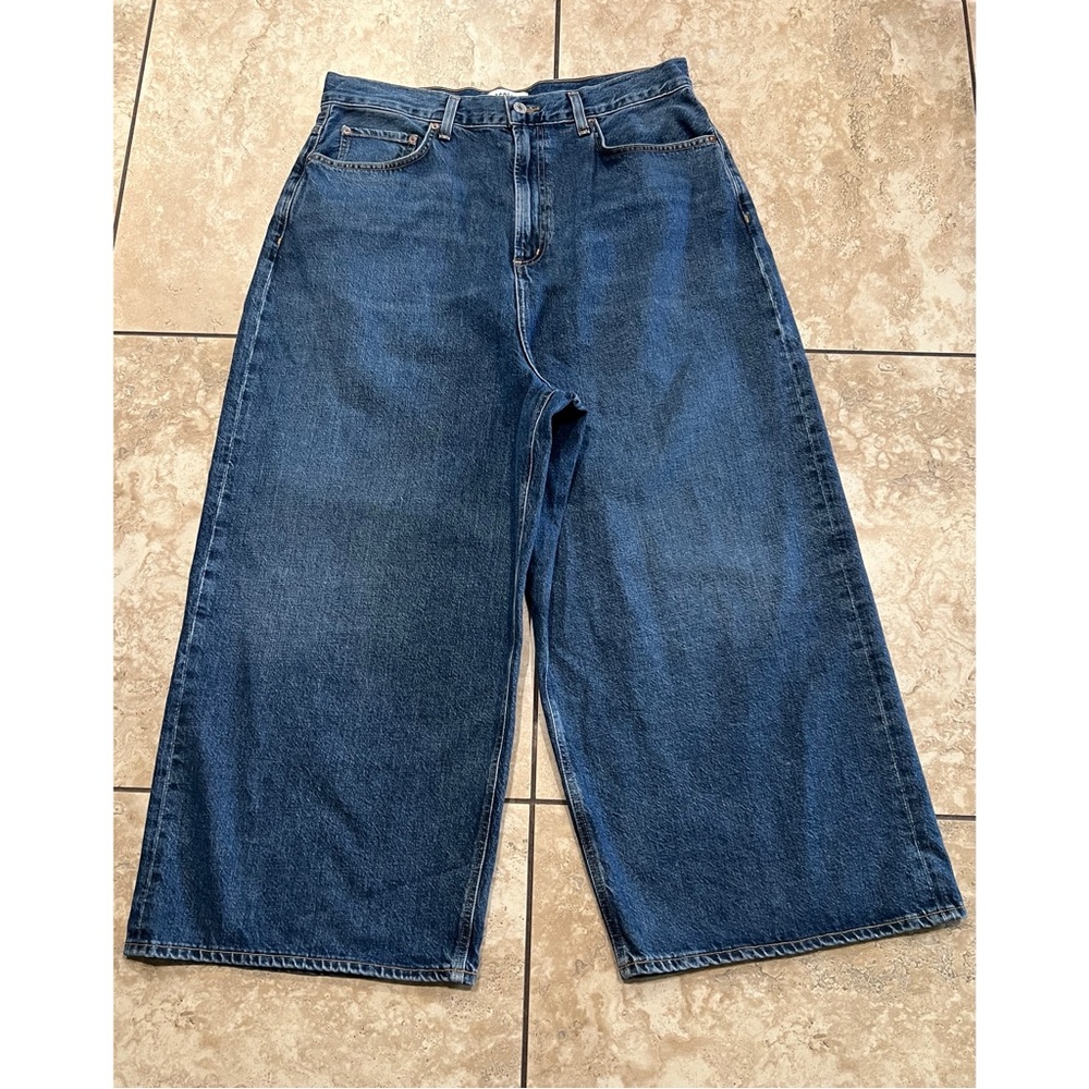 Agolde Valeria Jean in Temor Light Wash Drop Crotch Baggy Jean Oversized… - Picture 6 of 12